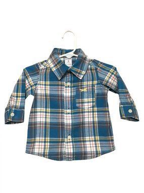 Carters Boy's Plaid Shirt Size 3 Months